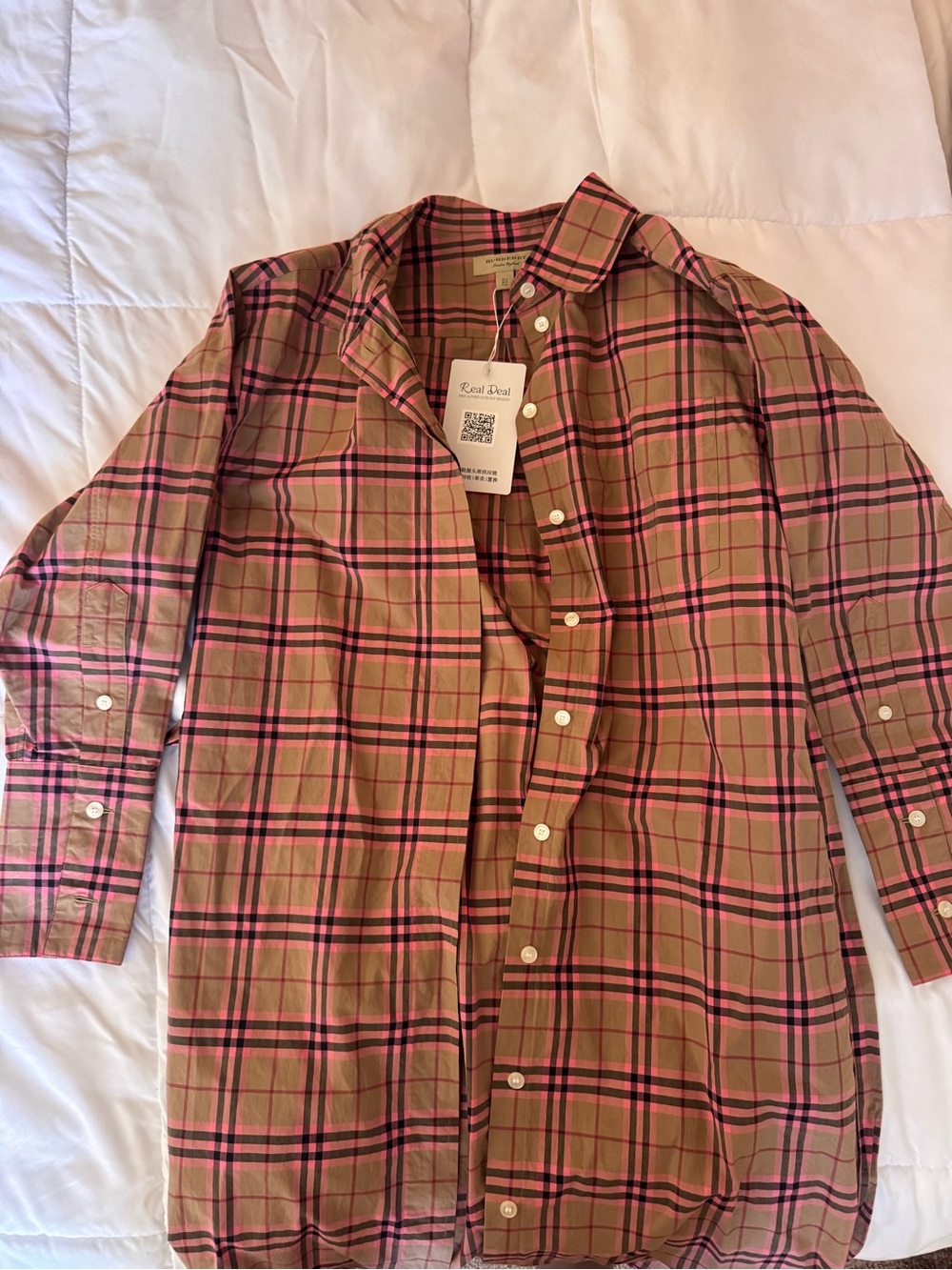 Burberry Long Button Down Dress